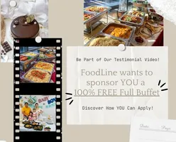 FoodLine Wants To Sponsor You a 100% Free Full Buffet!